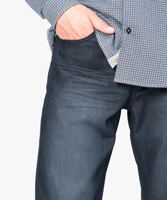 Jean enduit 4 poches vue2 - GEMO (HOMME) - GEMO