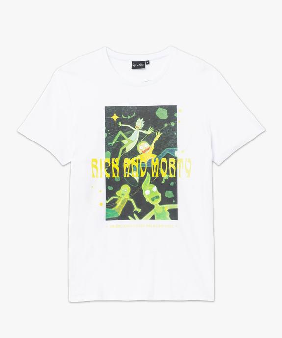 Tee-shirt manches courtes en coton imprimé homme - Rick & Morty vue4 - RICK ET MORTY - GEMO
