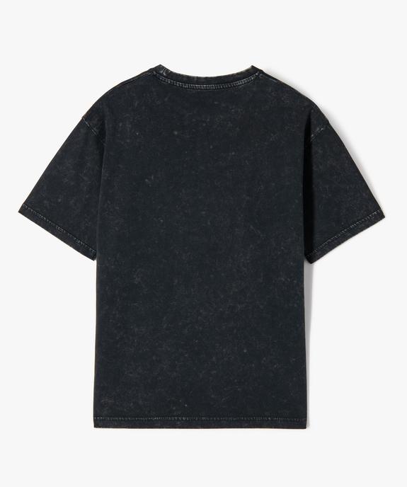 Tee-shirt à manches courtes avec inscription sur le buste garçon vue4 - GEMO 4G GARCON - GEMO