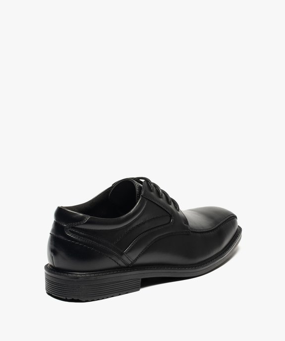 Derbies homme à surpiqûres et bout carré vue4 - GEMO(URBAIN) - GEMO