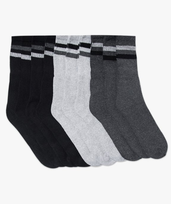 Lot x10 chaussettes hautes de sport vue1 - GEMO(HOMWR HOM) - GEMO