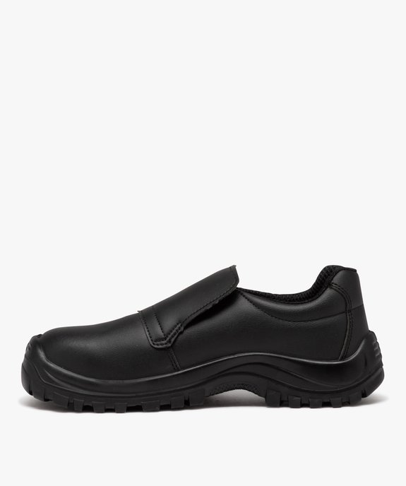 Chaussures de sécurité homme unies à enfiler avec col élastique vue3 - SANS MARQUE - GEMO