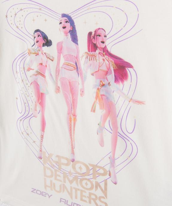Tee-shirt manches longues avec motif sur l’avant fille - K-Pop Demon Hunters vue2 - KPOP DEMON HUNTERS - GEMO