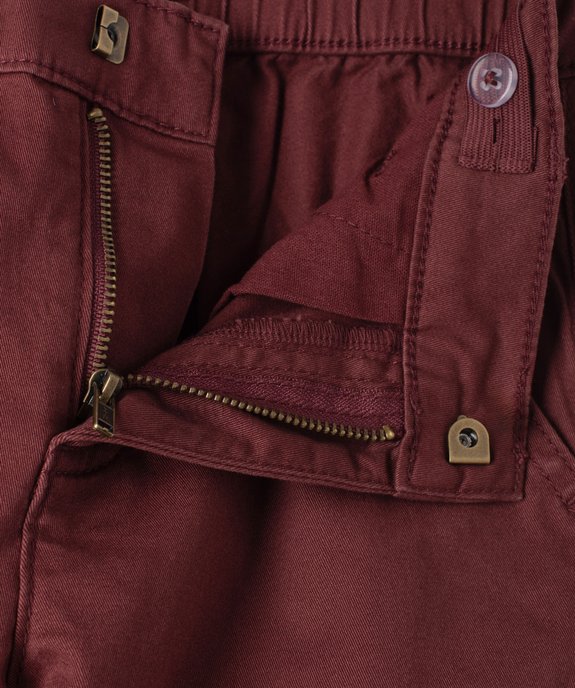 Pantalon cargo en twill garçon vue3 - GEMO 4G GARCON - GEMO