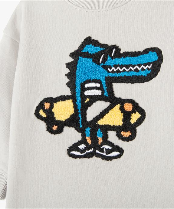 Sweat bébé garçon molletonné à motifs vue2 - GEMO(BEBE DEBT) - GEMO