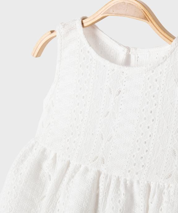 Robe sans manches en maille ajourée bébé fille vue2 - GEMO(BEBE DEBT) - GEMO