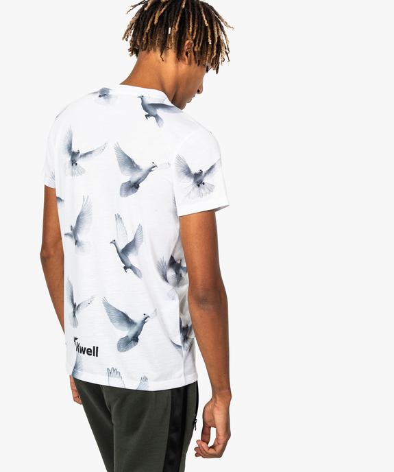 Tee-shirt homme imprimé colombes - Kwell by Soprano vue3 - KWELL - GEMO