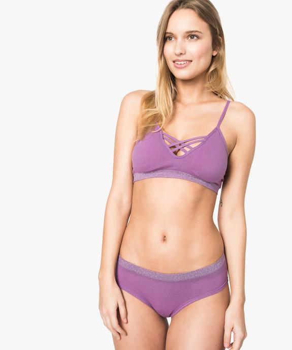 Brassière avec bonnets rembourrés vue2 - GEMO(HOMWR FEM) - GEMO