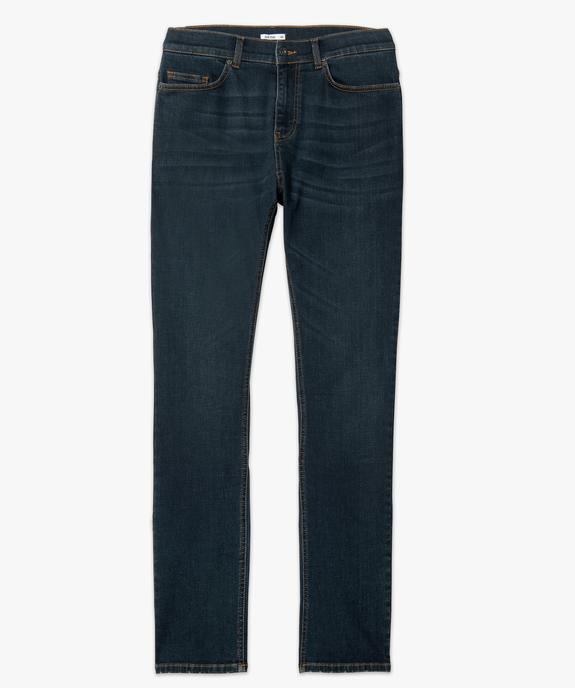 Jean homme coupe straight aspect usé sur les hanches vue4 - GEMO (HOMME) - GEMO