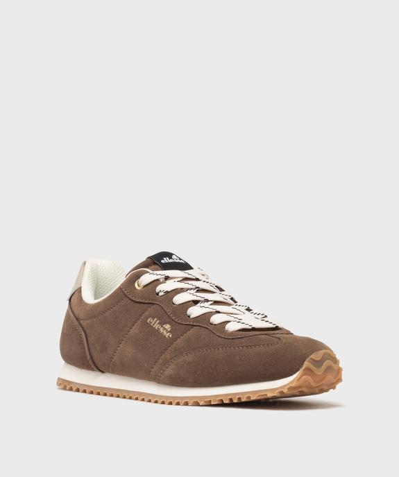 Baskets dessus suédine avec patch métallisé au talon femme - Ellesse vue6 - ELLESSE - GEMO