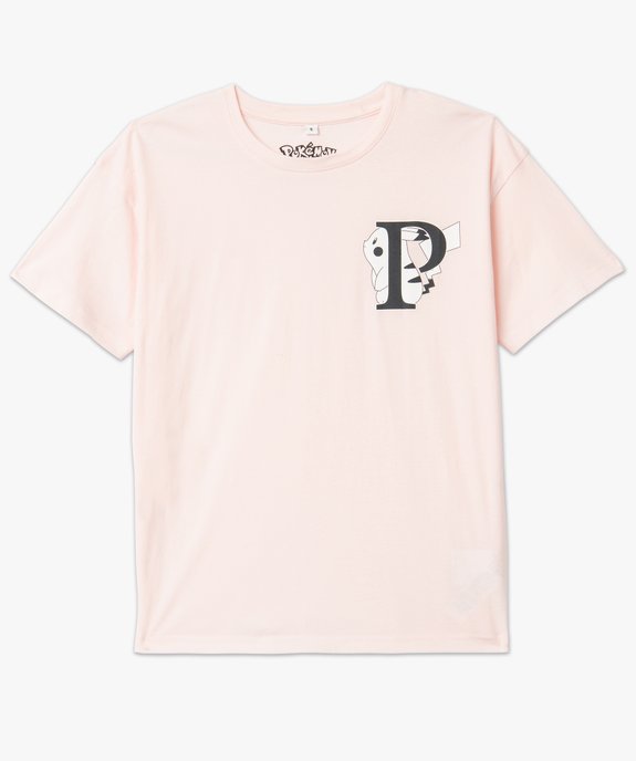 Tee-shirt à manches courtes motif Pikachu femme - Pokemon vue4 - POKEMON - GEMO