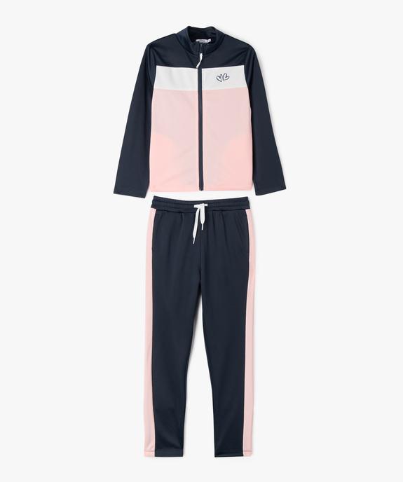 Ensemble 2 pièces jogging + veste zippée fille vue2 - GEMO (ENFANT) - GEMO