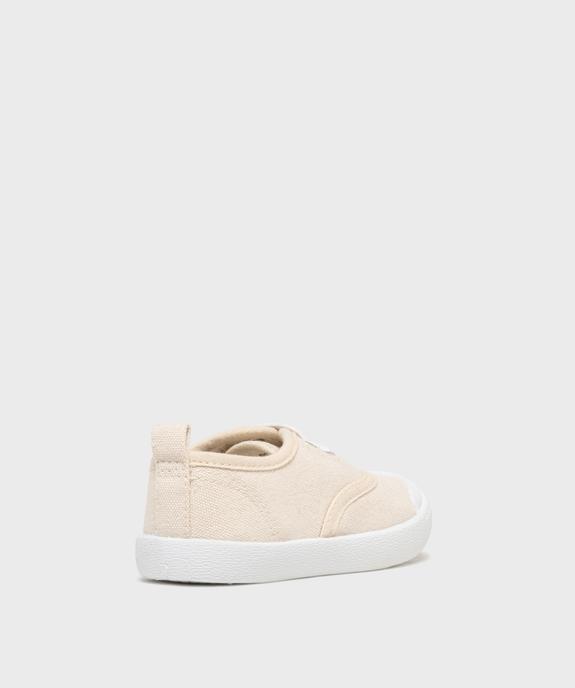 Tennis en toile à lacets élastiques garçon - 5 Miles vue4 - 5 MILES GEMO FOR GOOD - GEMO