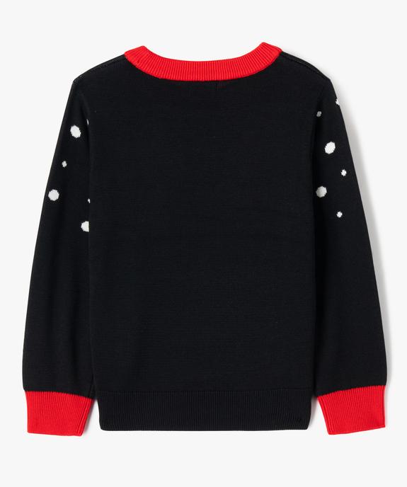 Pull de Noël avec motif lutin fille vue3 - GEMO (ENFANT) - GEMO