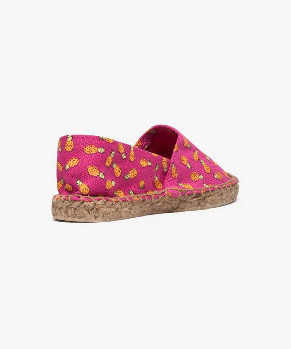 Espadrilles motif ananas vue4 - GEMO (PLAGE) - GEMO