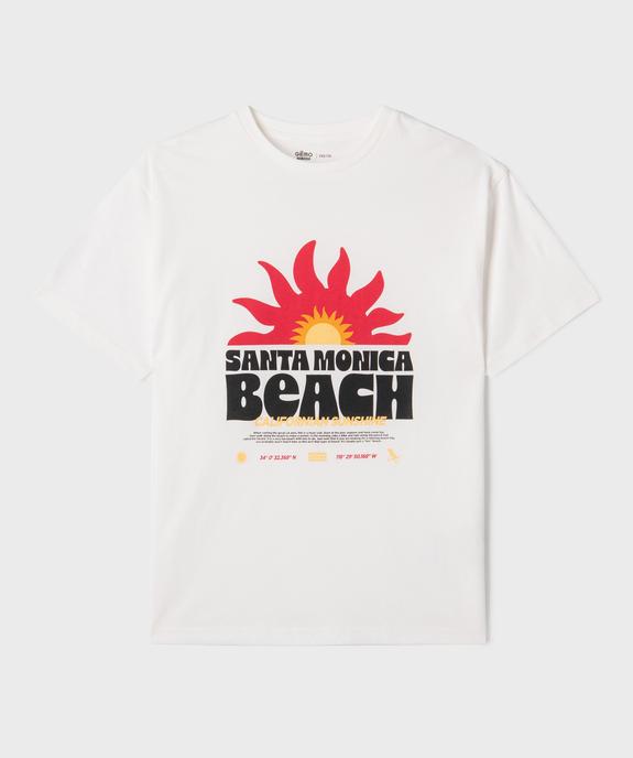 Tee-shirt manches courtes coupe oversize avec inscription garçon vue3 - GEMO 4G GARCON - GEMO