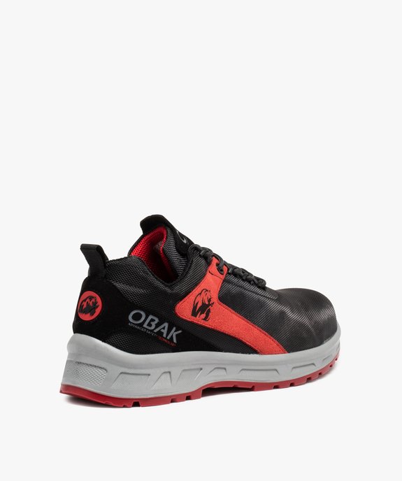 Chaussures de sécurité homme bicolores - Obak vue4 - OBAK - GEMO