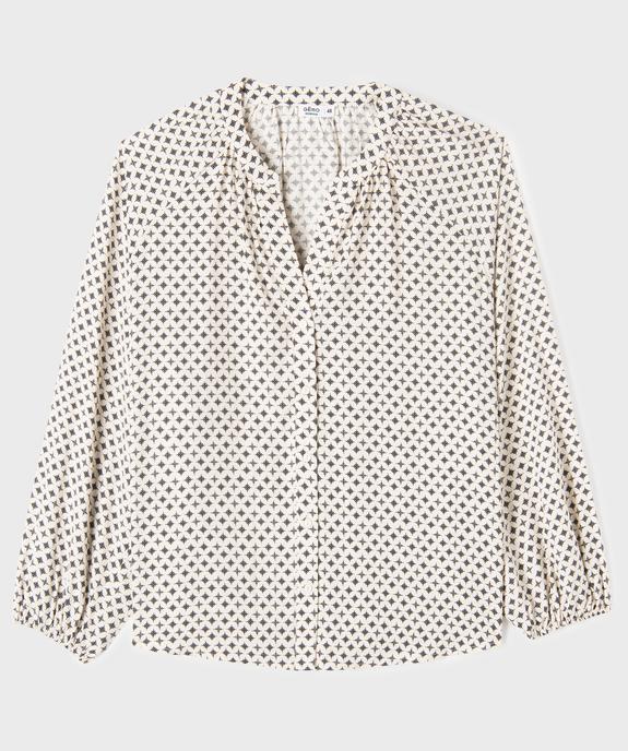 Chemise imprimée en viscose femme grande taille vue1 - GEMO 4G GT - GEMO