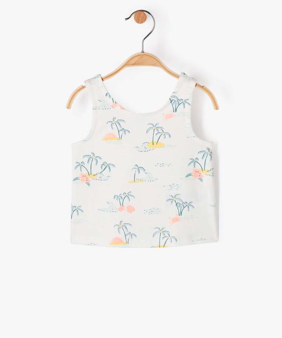 Débardeur bébé fille avec motifs estivaux vue1 - GEMO(BEBE DEBT) - GEMO