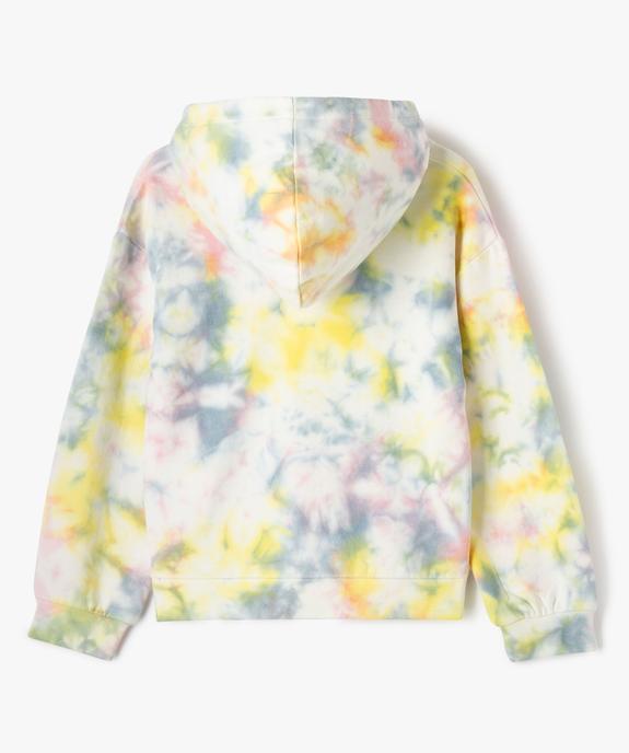 Sweat à capuche effet tie and dye fille vue5 - GEMO (ENFANT) - GEMO