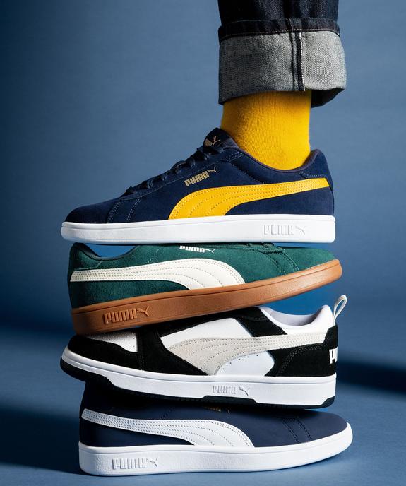 Baskets homme dessus cuir à lacets – Puma Smash vue7 - PUMA - GEMO