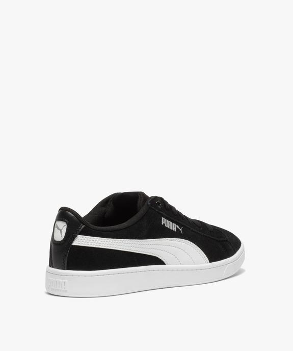 Baskets femme bicolores avec dessus en cuir velours – Puma vue4 - PUMA - GEMO