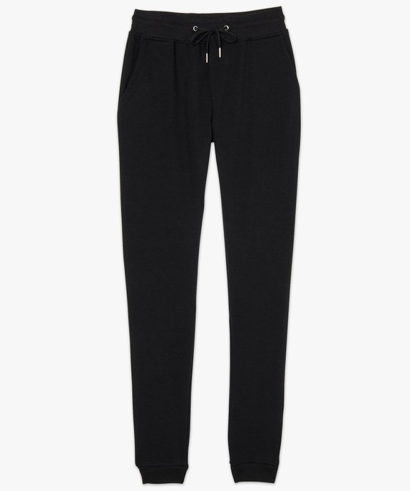 Pantalon de jogging femme en jersey molletonné vue4 - GEMO(FEMME PAP) - GEMO