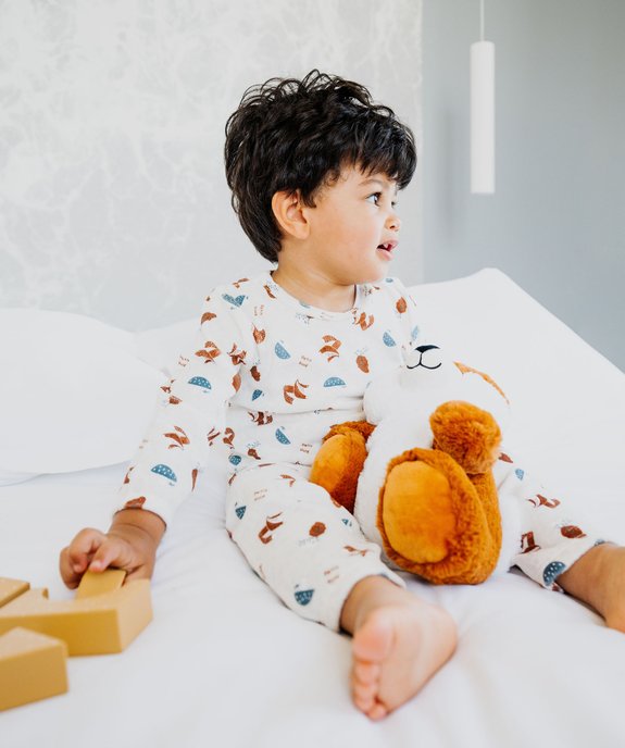 Pyjama 2 pièces en velours avec motifs renards bébé garçon vue5 - GEMO 4G BEBE - GEMO