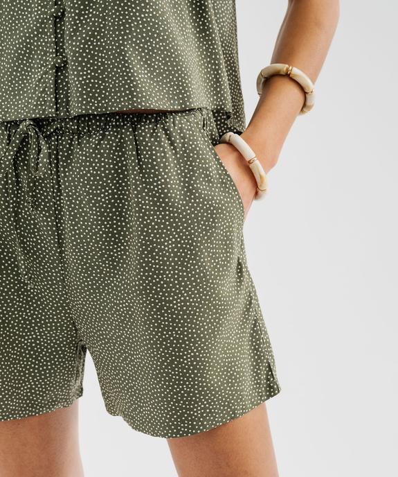 Short ample en viscose fluide femme vue2 - GEMO 4G FEMME - GEMO