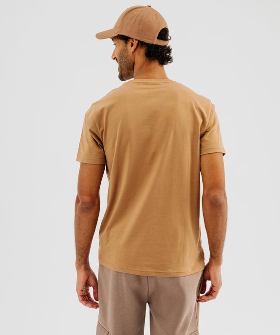 Tee-shirt à manches courtes et col rond homme vue3 - GEMO 4G HOMME - GEMO