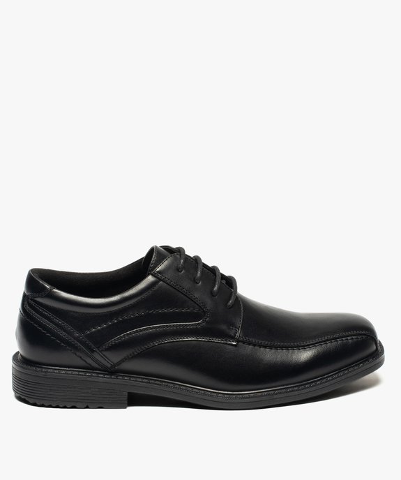 Derbies homme à surpiqûres et bout carré vue1 - GEMO(URBAIN) - GEMO