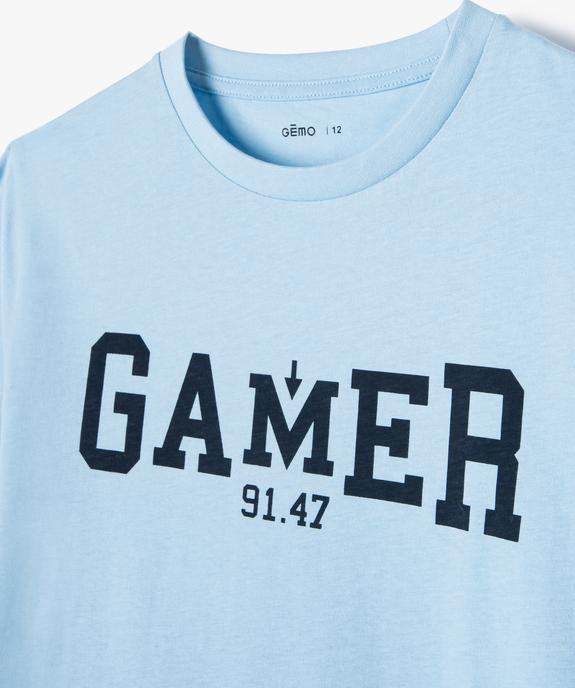 Tee-shirt imprimé à manches courtes garçon vue2 - GEMO (JUNIOR) - GEMO