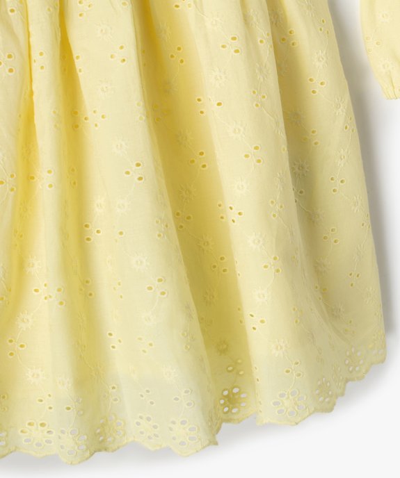 Ensemble bébé fille 2 pièces : robe + bloomer en dentelle anglaise vue3 - GEMO(BEBE DEBT) - GEMO