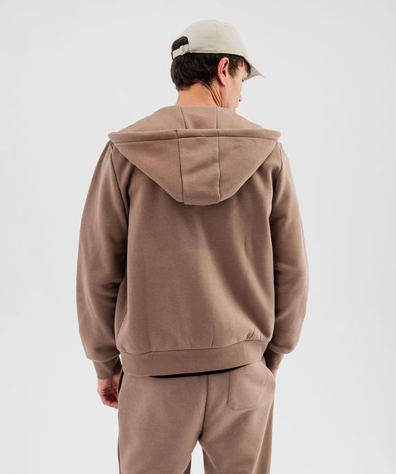 Sweat zippé à capuche homme vue3 - GEMO 4G HOMME - GEMO