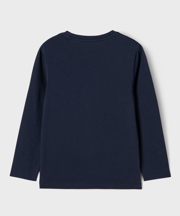 Tee-shirt manches longues avec motif sur l’avant garçon vue3 - GEMO 4G GARCON - GEMO