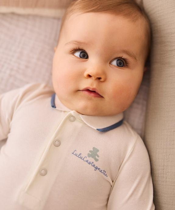 Body à manches longues avec col polo bébé garçon - LuluCastagnette vue1 - LULU CASTAGNETTE GEMO FOR GOOD - GEMO