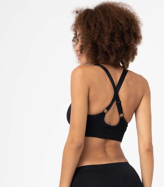 Brassière de sport femme avec bretelles croisées dans le dos vue2 - GEMO(HOMWR FEM) - GEMO