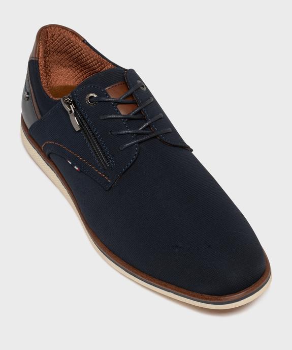 Derbies décontractés fermeture lacets et zip homme - Mario Baldano vue6 - MARIO BALDANO - GEMO