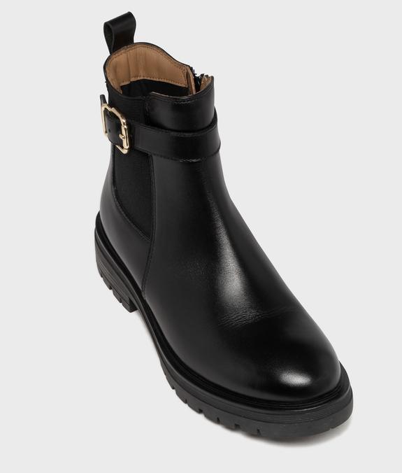 Boots dessus cuir avec semelle crantée femme - Tanéo - TANEO Boots dessus cuir avec semelle crantée femme - Tanéo vue7 - TANEO - GEMO