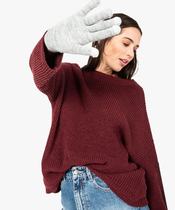 Gants adaptés aux écrans tactiles femme (lot de 2 paires) vue2 - GEMO (ACCESS) - GEMO