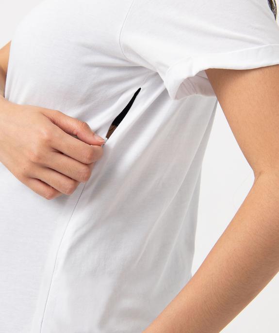 Tee-shirt de grossesse compatible allaitement avec motif  vue2 - GEMO 4G MATERN - GEMO