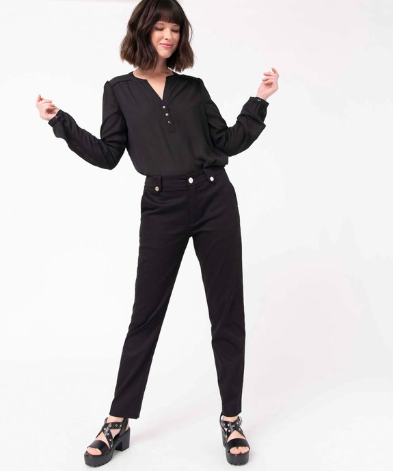 Blouse femme avec manches longues retroussables  vue6 - GEMO(FEMME PAP) - GEMO