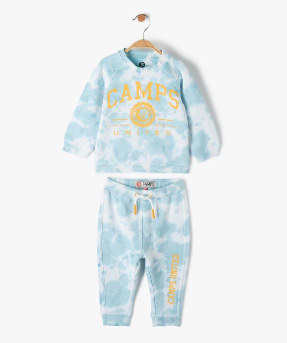 Ensemble bébé garçon 2 pièces : sweat et pantalon de jogging tie-and-dye - Camps United vue1 - CAMPS UNITED - GEMO