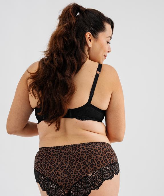 Soutien-gorge emboitant avec coques fines à motif léopard spécial grande taille vue2 - GEMO(HOMWR FEM) - GEMO