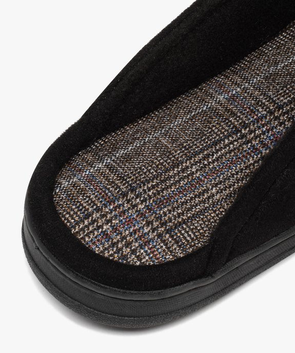 Chaussons homme mules d’intérieur en velours uni vue6 - GEMO(HOMWR HOM) - GEMO