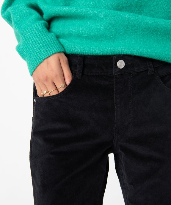 Pantalon femme en velours coupe slim vue2 - GEMO(FEMME PAP) - GEMO