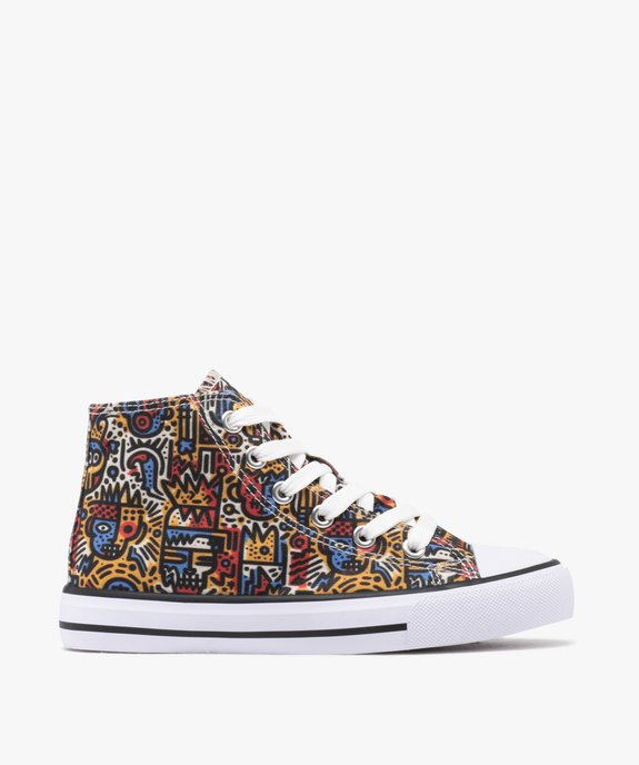 Baskets montantes en toile imprimée fille - Buggyshoes vue1 - BUGGY GEMO FOR GOOD - GEMO