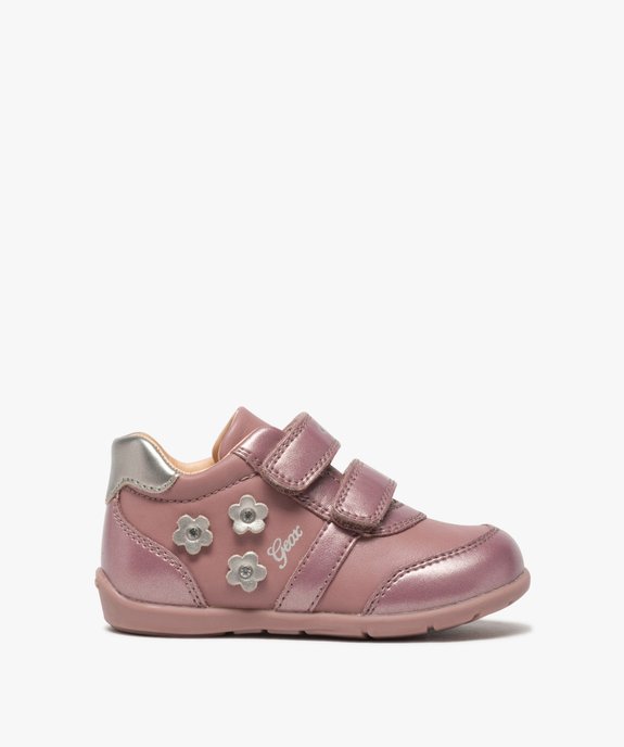 Chaussures bébé fille à scratch décor fleurs - Geox vue1 - GEOX - GEMO