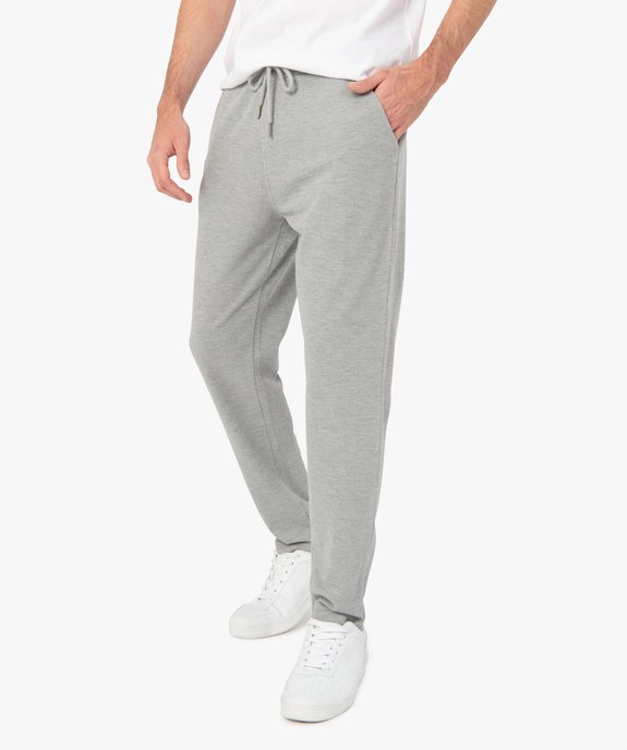 Pantalon homme en maille piquée vue1 - GEMO (HOMME) - GEMO