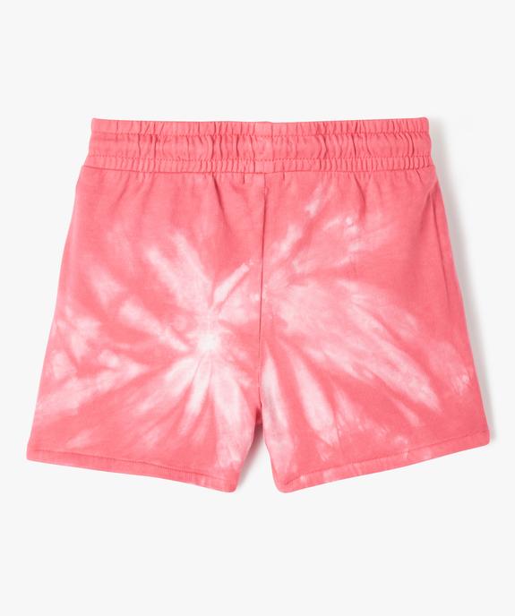 Short en maille avec ceinture élastique fille vue3 - GEMO (ENFANT) - GEMO